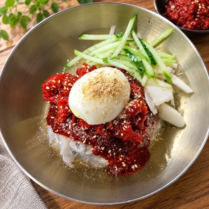 온정손만두 목동점 코다리 비빔냉면